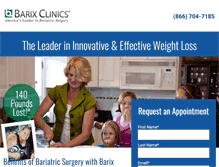 Tablet Screenshot of barixclinic.com